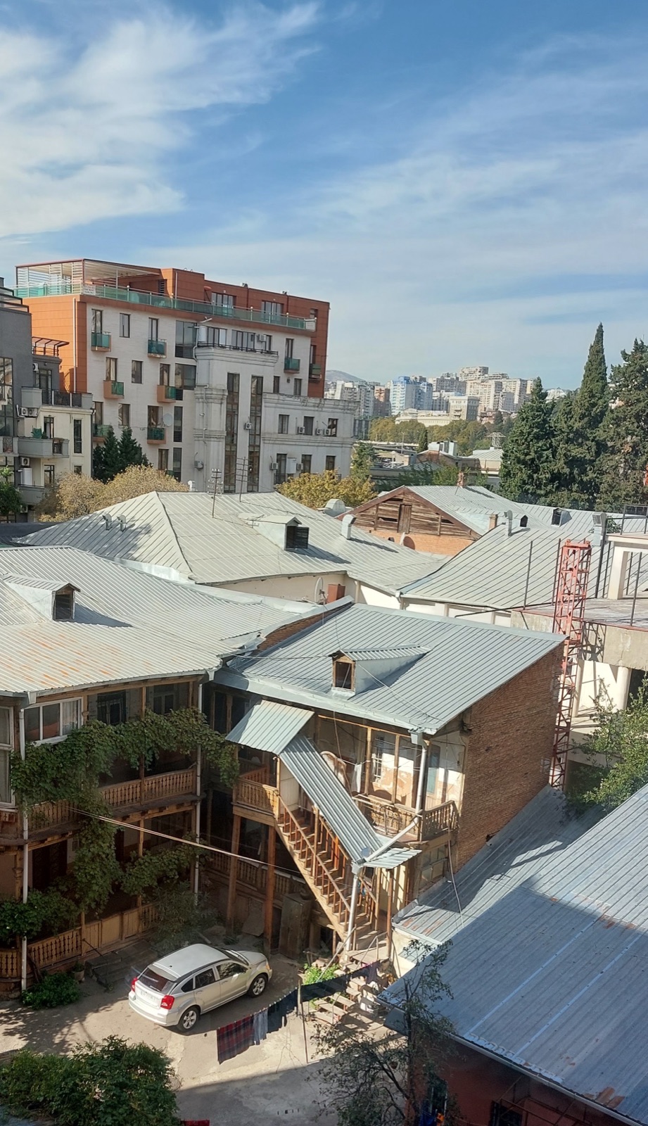 An old courtyard in Chughureti, the district around the restaurant
