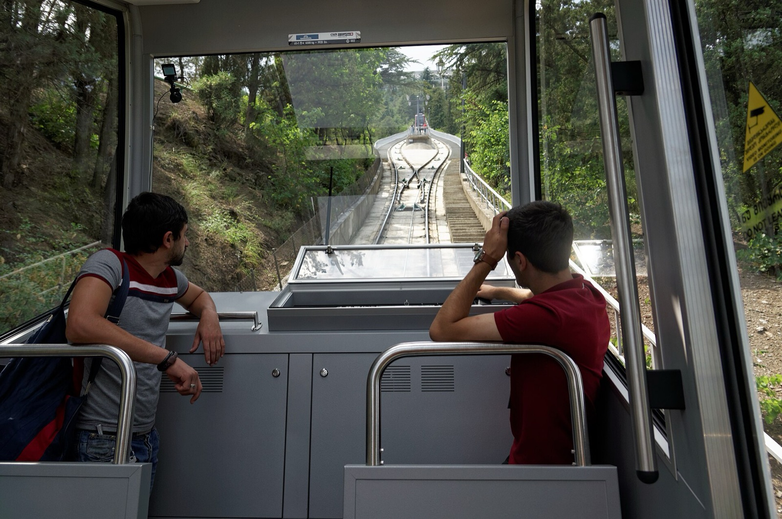 The funicular, running up the mountain since 1905